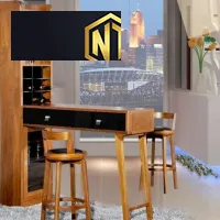 Xưởng Nội Thất NGỌC THỊNH Nhơn Trạch - Biên Hòa - Thiết kế quầy bar ngăn bếp và phòng khách đẹp, giá rẻ năm 2023.
